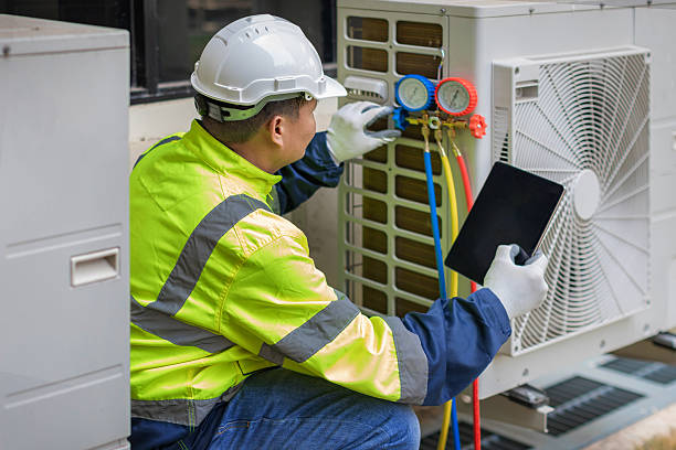 Professional Emergency Hvac Repair technician working in Pine Brook, NJ